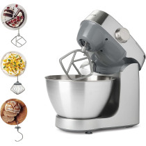 KENWOOD Stand Mixer Kitchen Machine PROSPERO+ 1000W with 4.3L Stainless Steel Bowl, K-Beater, Whisk, Dough Hook KHC29.A0SI Silver