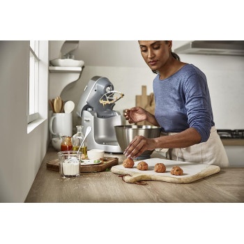 KENWOOD Stand Mixer Kitchen Machine PROSPERO+ 1000W with 4.3L Stainless Steel Bowl, K-Beater, Whisk, Dough Hook KHC29.A0SI Silver