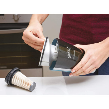 BLACK&DECKER 14.4V 28.8Wh Cordless Stick Vacuum Cleaner, 2Ah Lithium-Ion Battery 2in1 Floor, Detachable Handheld Vacuum, Self Standing Mode and a Dust bowl Capacity 500ml SVA420B-B5 2 Years Warranty