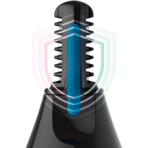 PHILIPS Nose Hair Trimmer, Series 3000 Nose, Ear and Eyebrow Trimmer Showerproof with Protective Guard System, Battery Operated, No pulling Guaranteed NT3650/16, Grey