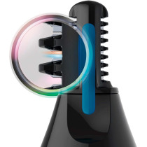 PHILIPS Nose Hair Trimmer, Series 3000 Nose, Ear and Eyebrow Trimmer Showerproof with Protective Guard System, Battery Operated, No pulling Guaranteed NT3650/16, Grey