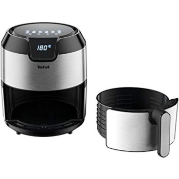 TEFAL Easy Fry Digital Interface 4.2 L Oil-less Fryer, Silver, Metal/Stainless Steel, EY401D27