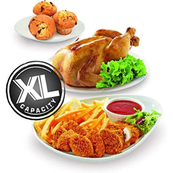 TEFAL Easy Fry Digital Interface 4.2 L Oil-less Fryer, Silver, Metal/Stainless Steel, EY401D27