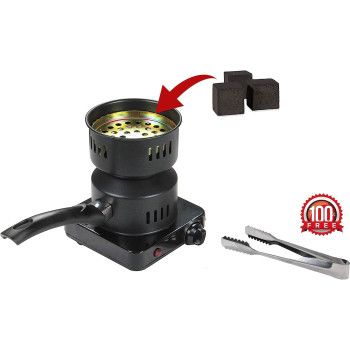 HookahMookah Boosey Electric Coal Charcoal Starter Burner Free Tongs - Hookah, Shisha, Nargila, Bbq, Fire Starter,