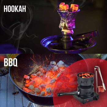 HookahMookah Boosey Electric Coal Charcoal Starter Burner Free Tongs - Hookah, Shisha, Nargila, Bbq, Fire Starter,