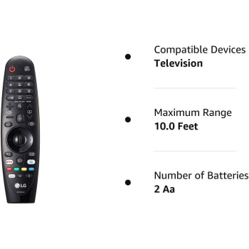 LG Remote Magic Remote Control, Compatible with Many LG Models, Netflix and Prime Video Hot Keys, Google/Alexa