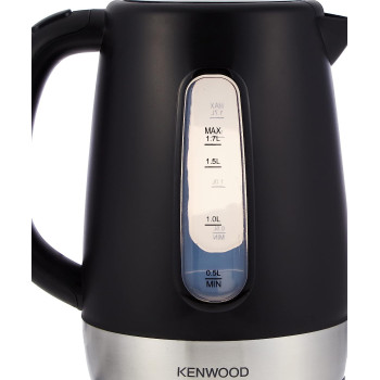 KENWOOD Kettle 1.7L Cordless Electric Kettle 2200W with Auto Shut-Off & Removable Mesh Filter ZJP01.A0BK Black/Silver