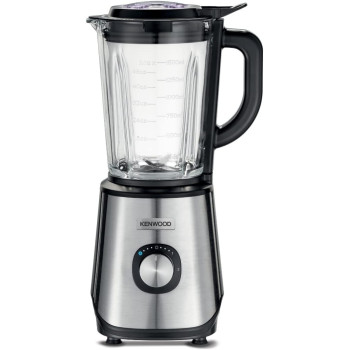 KENWOOD Glass Blender 1000W Power Blender Smoothie Blender/Smoothie Maker 1.5L with Grinder Mill, Chopper Mill, Ice Crush Function BLM45.720SS Black/Silver