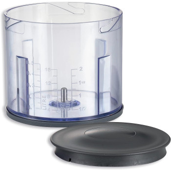 KENWOOD Chopper 400W Electric Food Chopper with 500ml Bowl, Dual Speed, Stainless Steel Quad Blade, Rubber Lid, Ice Crush Function CHP40.000BK Black