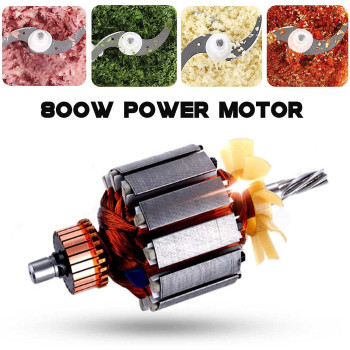 EDCV Meat Mincer 3l 800w Electric Meat Grinder Blender Mincer Mixer Stainless Steel Electric Chopper Automatic Food Processor Machine F09927
