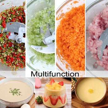 EDCV Meat Mincer 3l 800w Electric Meat Grinder Blender Mincer Mixer Stainless Steel Electric Chopper Automatic Food Processor Machine F09927