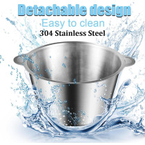 EDCV Meat Mincer 3l 800w Electric Meat Grinder Blender Mincer Mixer Stainless Steel Electric Chopper Automatic Food Processor Machine F09927