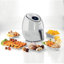 KENWOOD Digital Air Fryer XL 3.8L 1.7Kg 1500W With Rapid Hot Air Circulation For Frying, Grilling, Broiling, Roasting, Baking And Toasting Hfp30.000Wh, White