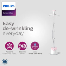 PHILIPS Easy Touch Stand Garment Steamer GC484, 1800 Watt (International Warranty)