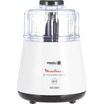 MOULINEX DPA144 1000w 4 in 1 La Moulinette Chopper, 500 ml Capacity Bowl, White, 1 year warranty