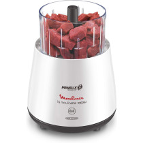 MOULINEX DPA144 1000w 4 in 1 La Moulinette Chopper, 500 ml Capacity Bowl, White, 1 year warranty