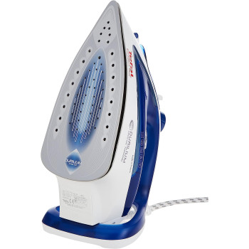 TEFAL Easygliss Durilium Airglide Soleplate Steam Iron, 2400 Watts, Blue/White, FV5715M0, 1 year warranty