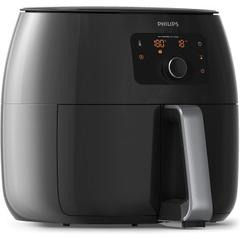 PHILIPS Avance Collection 2200W Air Fryer, with Fat Removal Technology for Healthy Cooking/Baking/Grilling, HD9650/91, Black., 1.4Kg XXL - 2 Years Warranty - UAE Version