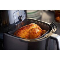 PHILIPS Avance Collection 2200W Air Fryer, with Fat Removal Technology for Healthy Cooking/Baking/Grilling, HD9650/91, Black., 1.4Kg XXL - 2 Years Warranty - UAE Version
