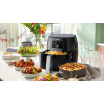 PHILIPS Avance Collection 2200W Air Fryer, with Fat Removal Technology for Healthy Cooking/Baking/Grilling, HD9650/91, Black., 1.4Kg XXL - 2 Years Warranty - UAE Version