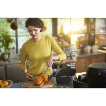 PHILIPS Avance Collection 2200W Air Fryer, with Fat Removal Technology for Healthy Cooking/Baking/Grilling, HD9650/91, Black., 1.4Kg XXL - 2 Years Warranty - UAE Version