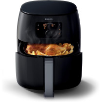 PHILIPS Avance Collection 2200W Air Fryer, with Fat Removal Technology for Healthy Cooking/Baking/Grilling, HD9650/91, Black., 1.4Kg XXL - 2 Years Warranty - UAE Version