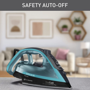 TEFAL Ultragliss Anti-Calc Plus FV6848 Steam Iron/Black & Turquoise