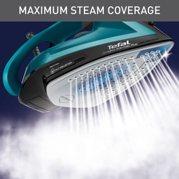 TEFAL Ultragliss Anti-Calc Plus FV6848 Steam Iron/Black & Turquoise
