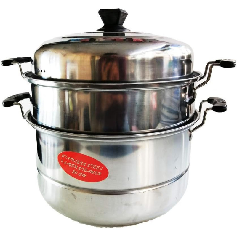 LUCKY BETTER CHOICE 3 Tier Stainless Steel Steamer and cooking Pot JL-760