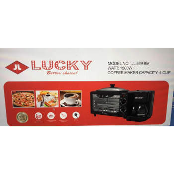 3 in 1 Breakfast Maker LUCKY BETTER CHOICE , 1500W, JL-369BM