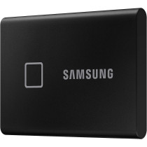 SAMSUNG T7 Touch Portable SSD - 1 TB - USB 3.2 Gen.2 External SSD Metallic Black (MU-PC1T0K/WW)