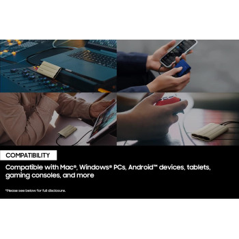 SAMSUNG T7 Shield 2TB, Portable SSD, up-to 1050MB/s, USB 3.2 Gen2, Rugged, IP65 Water & Dust Resistant, for Photographers, Content Creators and Gaming, Extenal Solid State Drive (MU-PE2T0R/WW), Blue