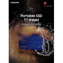 SAMSUNG T7 Shield 2TB, Portable SSD, up-to 1050MB/s, USB 3.2 Gen2, Rugged, IP65 Water & Dust Resistant, for Photographers, Content Creators and Gaming, Extenal Solid State Drive (MU-PE2T0R/WW), Blue
