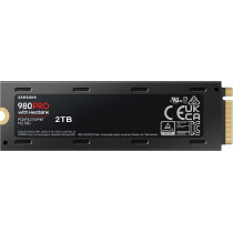 SAMSUNG 980 PRO SSD with Heatsink 2TB PCIe Gen 4 NVMe M.2 Internal Solid State Hard Drive, Heat Control, Max Speed, PS5 Compatible, MZ-V8P1T0CW