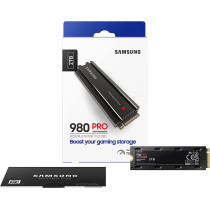 SAMSUNG 980 PRO SSD with Heatsink 2TB PCIe Gen 4 NVMe M.2 Internal Solid State Hard Drive, Heat Control, Max Speed, PS5 Compatible, MZ-V8P1T0CW