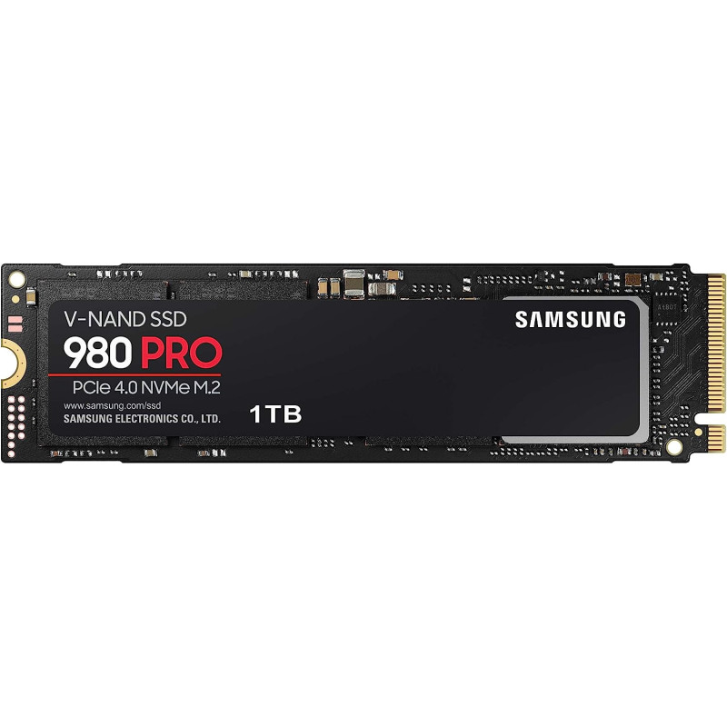 SAMSUNG 980 PRO 1 TB PCIe 4.0 (bis zu 7.000 MB/s) NVMe M.2 (2280) Internes Solid State Drive (SSD) (MZ-V8P1T0BW)