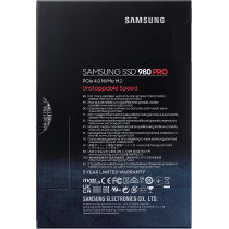 SAMSUNG 980 PRO 1 TB PCIe 4.0 (bis zu 7.000 MB/s) NVMe M.2 (2280) Internes Solid State Drive (SSD) (MZ-V8P1T0BW)