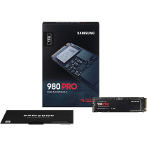SAMSUNG 980 PRO 1 TB PCIe 4.0 (bis zu 7.000 MB/s) NVMe M.2 (2280) Internes Solid State Drive (SSD) (MZ-V8P1T0BW)