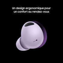 SAMSUNG Galaxy Buds2 Pro Bluetooth Earbuds, True Wireless, Noise Cancelling, Charging Case, Quality Sound, Water Resistant, Bora Purple (UAE Version)