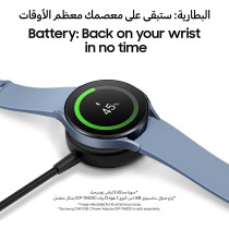 SAMSUNG Galaxy Watch5 Smart Watch, Health Monitoring, Fitness Tracker, Long Lasting Battery, Bluetooth, 44mm, Silver (UAE Version)