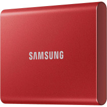 SAMSUNG T7 1TB, Portable SSD, up to 1050MB/s, USB 3.2 Gen2, Gaming, Students & Professionals, External Solid State Drive (MU-PC1T0R/AM), Red