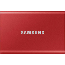 SAMSUNG T7 1TB, Portable SSD, up to 1050MB/s, USB 3.2 Gen2, Gaming, Students & Professionals, External Solid State Drive (MU-PC1T0R/AM), Red