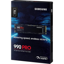 SAMSUNG 990 PRO 1TB PCIe 4.0 (up to 7450 MB/s) NVMe M.2 (2280) Internal Solid State Drive (SSD) (MZ-V9P1T0BW)