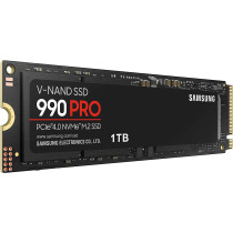 SAMSUNG 990 PRO 1TB PCIe 4.0 (up to 7450 MB/s) NVMe M.2 (2280) Internal Solid State Drive (SSD) (MZ-V9P1T0BW)