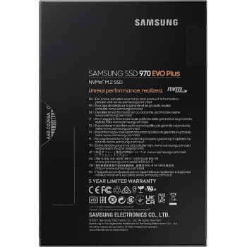SAMSUNG MZ-V7S1T0BW 970 EVO Plus NVMe M.2 SSD, 1TB, Always Evolving SSD