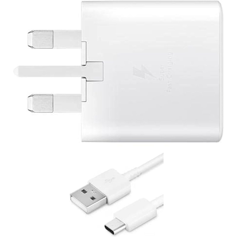 SAMSUNG 15W Travel Adapter with USB A to USB C Cable EP TA200 White, EP TA200 WHT