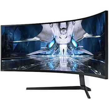 SAMSUNG Odyssey Neo G9 49 Inch Curved 240Hz Ultra Wide DQHD Gaming Monitor With Quantum Mini LED, 1000R Curvature, 2021 Model, Black