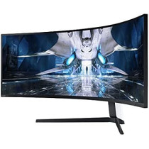 SAMSUNG Odyssey Neo G9 49 Inch Curved 240Hz Ultra Wide DQHD Gaming Monitor With Quantum Mini LED, 1000R Curvature, 2021 Model, Black