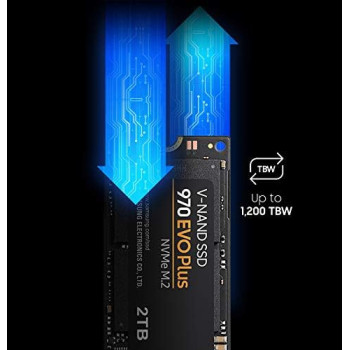 SAMSUNG MZ V7S1T0B/AM 970 EVO Plus SSD 1TB M.2 NVMe Interface Internal Solid State Drive with V NAND Technology, Black