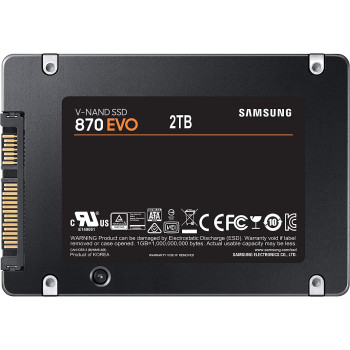 SAMSUNG Electronics 870 EVO 2TB 2.5 Inch SATA III Internal SSD (MZ-77E2T0B/AM)